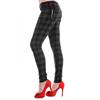 Banned - CHECK Trousers skinny fit - Grey Product image